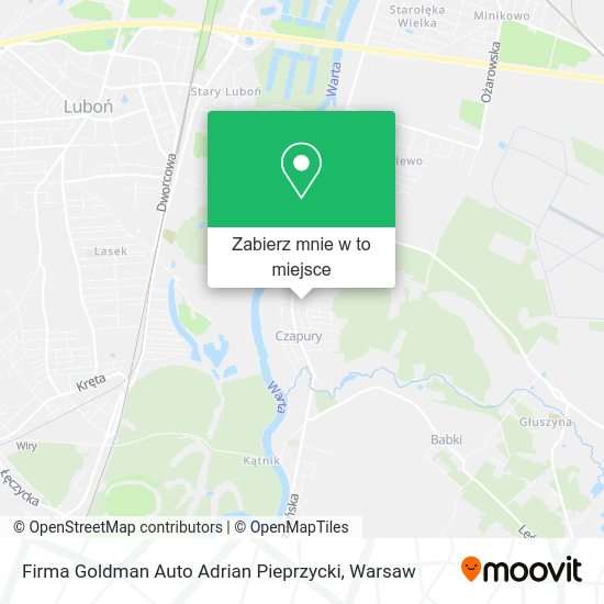 Mapa Firma Goldman Auto Adrian Pieprzycki