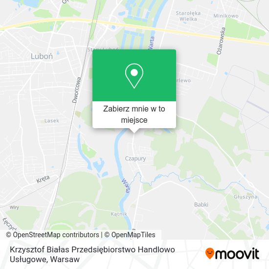 Mapa Krzysztof Białas Przedsiębiorstwo Handlowo Usługowe