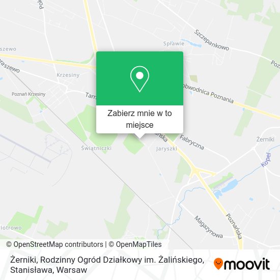 Mapa Żerniki, Rodzinny Ogród Działkowy im. Żalińskiego, Stanisława