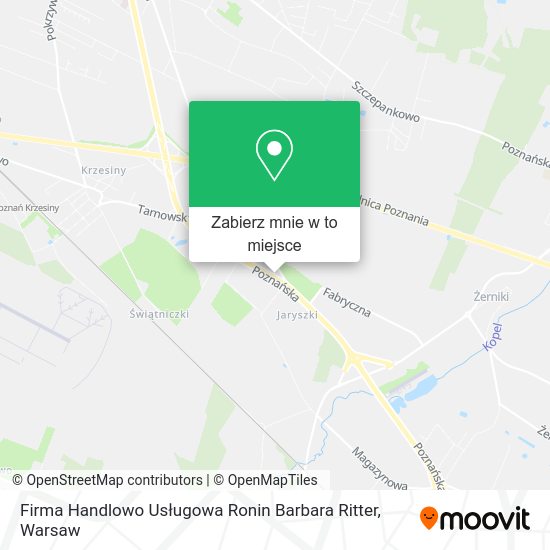 Mapa Firma Handlowo Usługowa Ronin Barbara Ritter