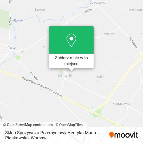 Mapa Sklep Spozywczo Przemyslowy Henryka Maria Piaskowska