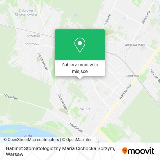 Mapa Gabinet Stomatologiczny Maria Cichocka Borzym