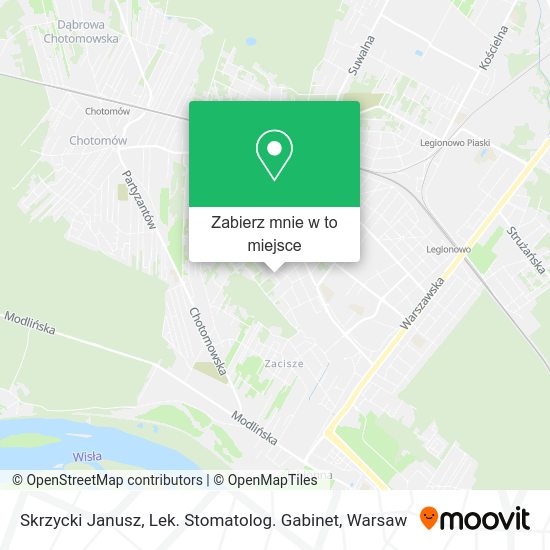 Mapa Skrzycki Janusz, Lek. Stomatolog. Gabinet