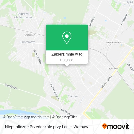 Mapa Niepubliczne Przedszkole przy Lesie