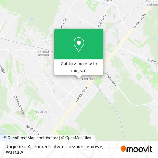 Mapa Jagielska A. Pośrednictwo Ubezpieczeniowe