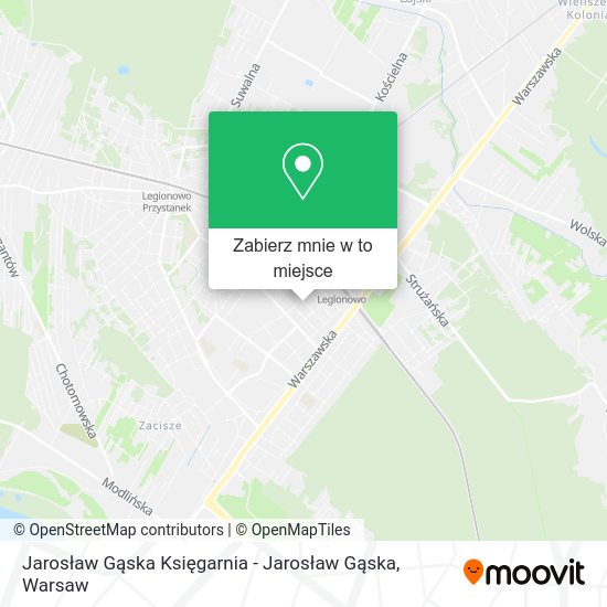 Mapa Jarosław Gąska Księgarnia - Jarosław Gąska