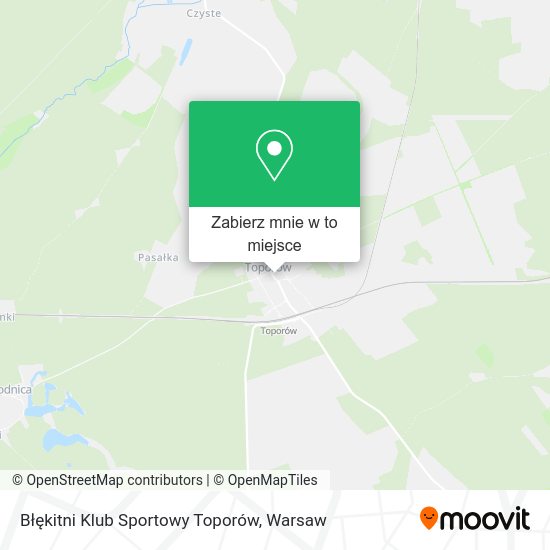 Mapa Błękitni Klub Sportowy Toporów