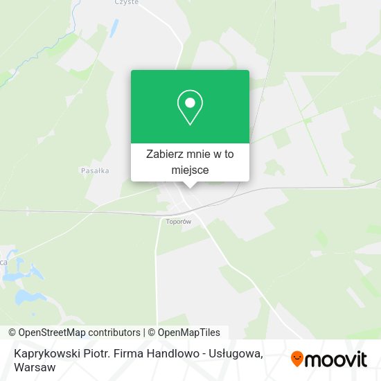 Mapa Kaprykowski Piotr. Firma Handlowo - Usługowa