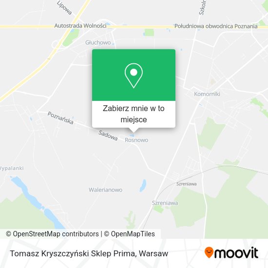 Mapa Tomasz Kryszczyński Sklep Prima