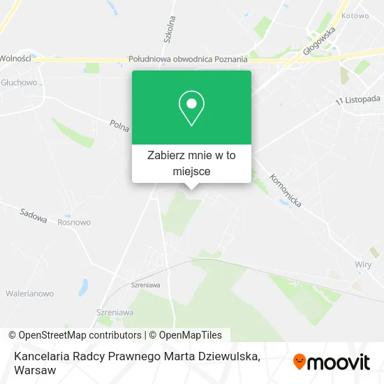 Mapa Kancelaria Radcy Prawnego Marta Dziewulska