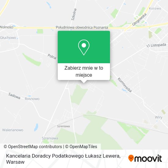 Mapa Kancelaria Doradcy Podatkowego Łukasz Lewera