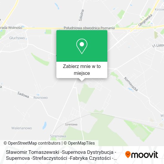 Mapa Sławomir Tomaszewski -Supernova Dystrybucja -Supernova -Strefaczystości -Fabryka Czystości -Superno