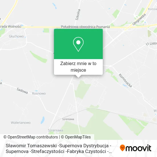 Mapa Sławomir Tomaszewski -Supernova Dystrybucja -Supernova -Strefaczystości -Fabryka Czystości -Superno
