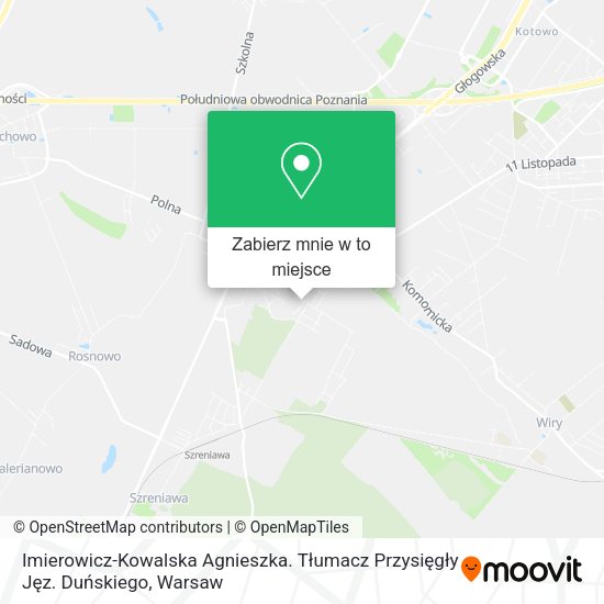 Mapa Imierowicz-Kowalska Agnieszka. Tłumacz Przysięgły Jęz. Duńskiego