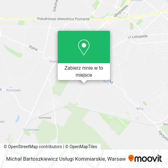 Mapa Michał Bartoszkiewicz Usługi Kominiarskie