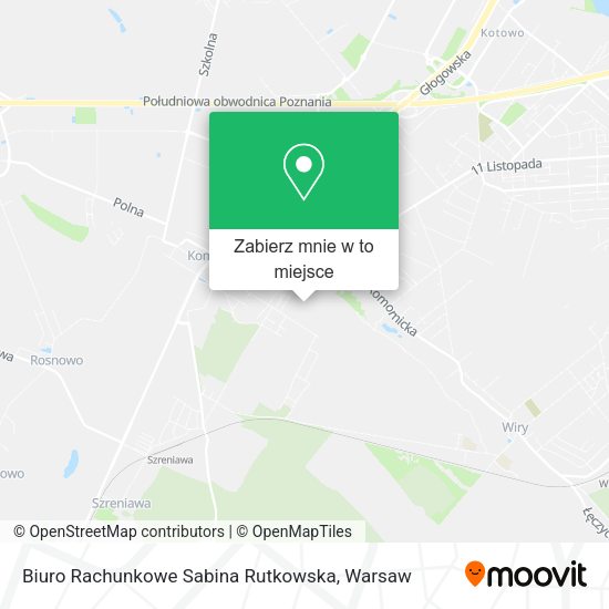 Mapa Biuro Rachunkowe Sabina Rutkowska