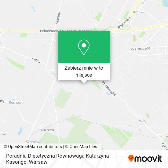 Mapa Poradnia Dietetyczna Równowaga Katarzyna Kasongo