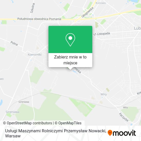 Mapa Usługi Maszynami Rolniczymi Przemysław Nowacki