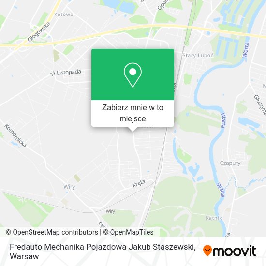 Mapa Fredauto Mechanika Pojazdowa Jakub Staszewski