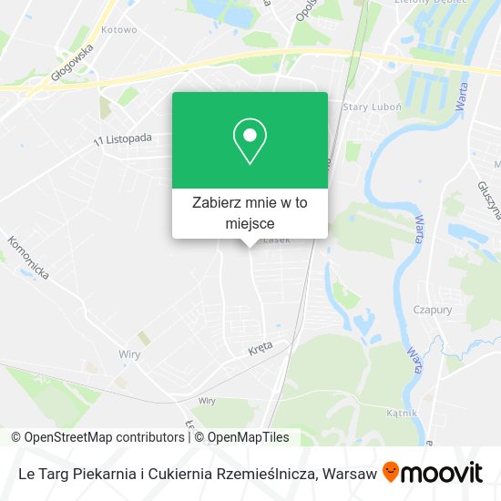 Mapa Le Targ Piekarnia i Cukiernia Rzemieślnicza