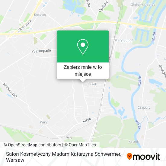 Mapa Salon Kosmetyczny Madam Katarzyna Schwermer