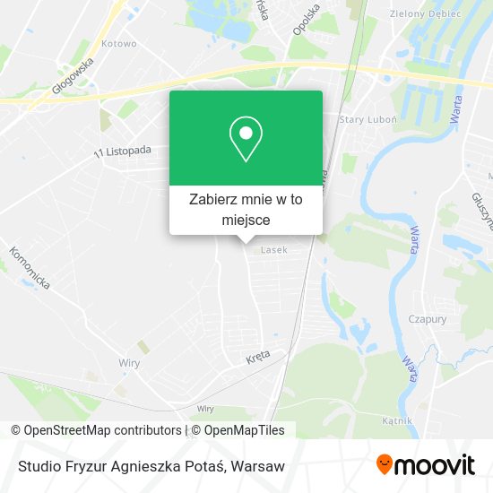 Mapa Studio Fryzur Agnieszka Potaś