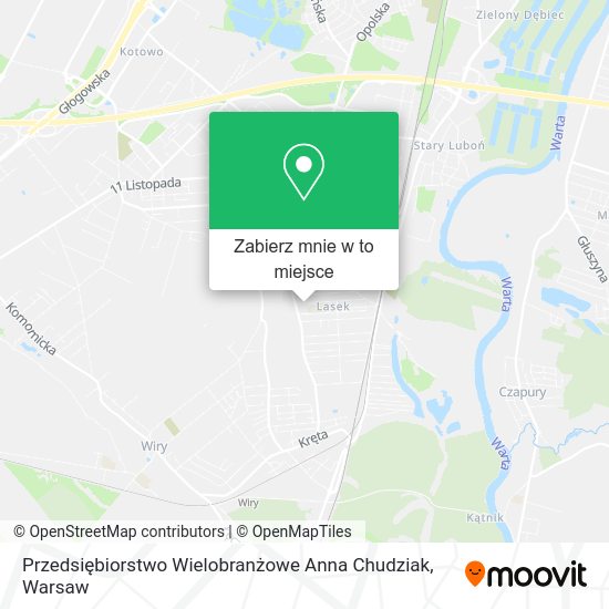 Mapa Przedsiębiorstwo Wielobranżowe Anna Chudziak