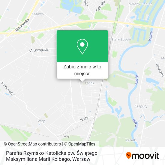 Mapa Parafia Rzymsko-Katolicka pw. Świętego Maksymiliana Marii Kolbego