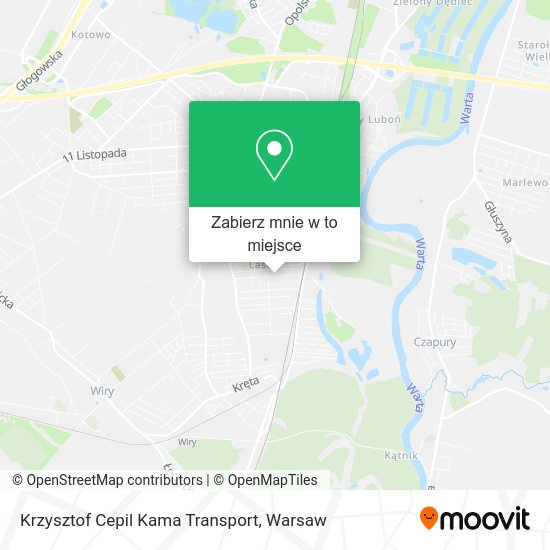 Mapa Krzysztof Cepil Kama Transport