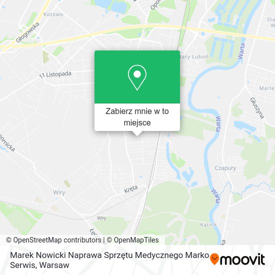 Mapa Marek Nowicki Naprawa Sprzętu Medycznego Marko Serwis