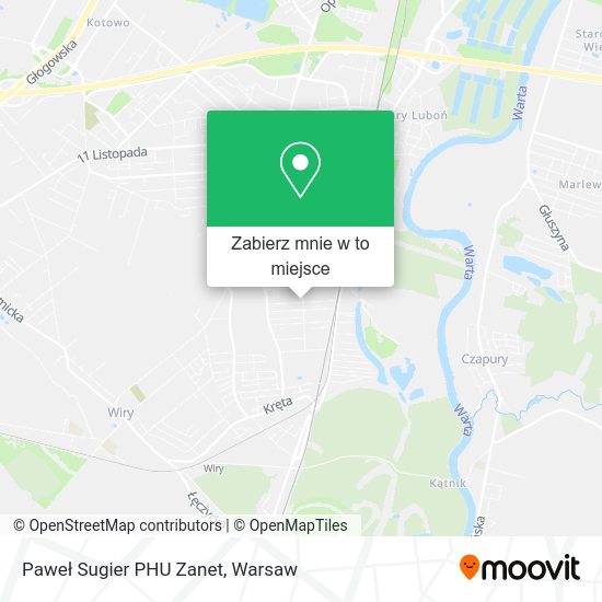 Mapa Paweł Sugier PHU Zanet