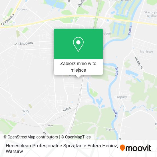 Mapa Henesclean Profesjonalne Sprzątanie Estera Henicz