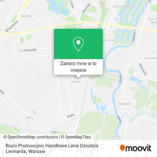 Mapa Biuro Promocyjno Handlowe Lena Dziudzia Leonarda