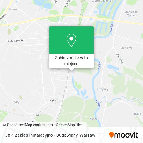 Mapa J&P. Zakład Instalacyjno - Budowlany
