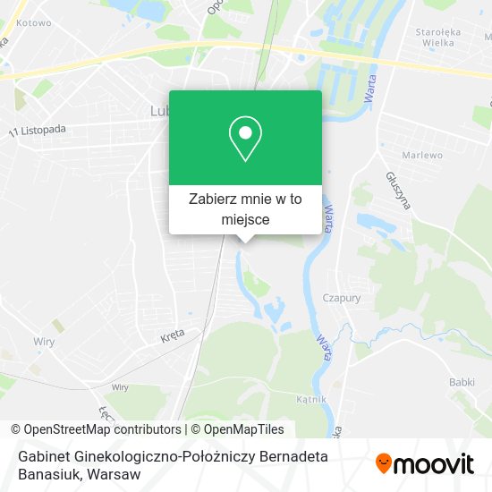 Mapa Gabinet Ginekologiczno-Położniczy Bernadeta Banasiuk