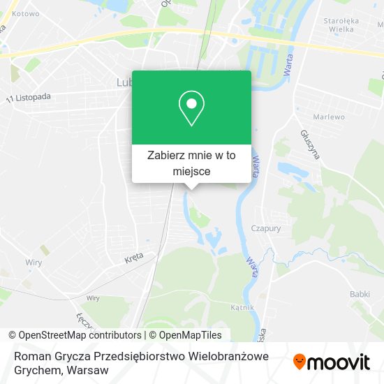 Mapa Roman Grycza Przedsiębiorstwo Wielobranżowe Grychem