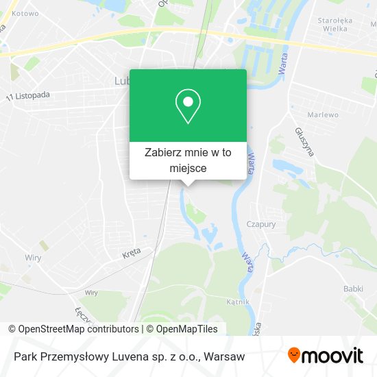 Mapa Park Przemysłowy Luvena sp. z o.o.