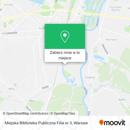 Mapa Miejska Biblioteka Publiczna Filia nr 3