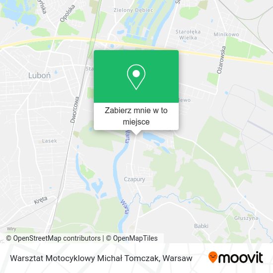 Mapa Warsztat Motocyklowy Michał Tomczak