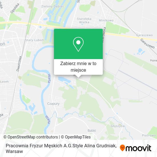 Mapa Pracownia Fryzur Męskich A.G.Style Alina Grudniak