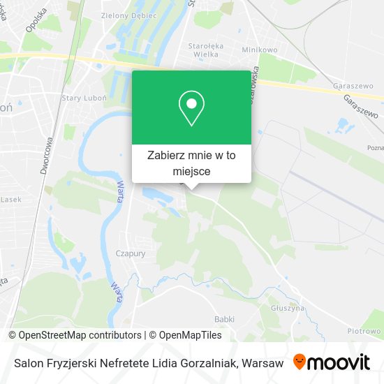 Mapa Salon Fryzjerski Nefretete Lidia Gorzalniak