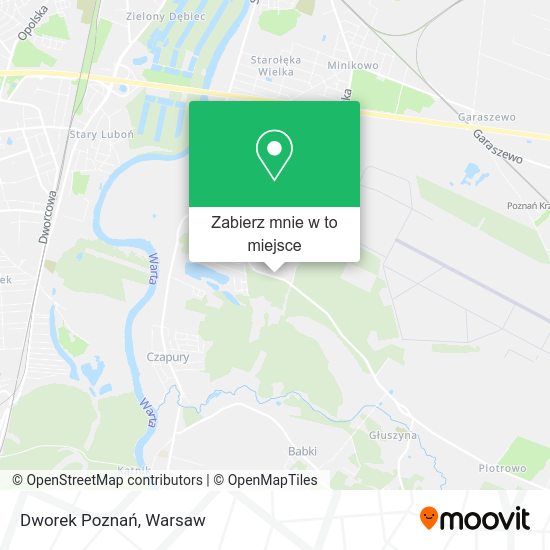 Mapa Dworek Poznań