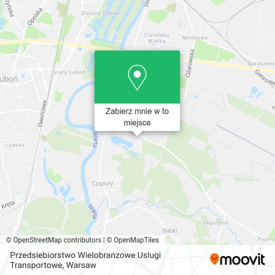 Mapa Przedsiebiorstwo Wielobranzowe Uslugi Transportowe