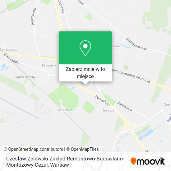 Mapa Czesław Zalewski Zakład Remontowo-Budowlano- Montażowy Cezal