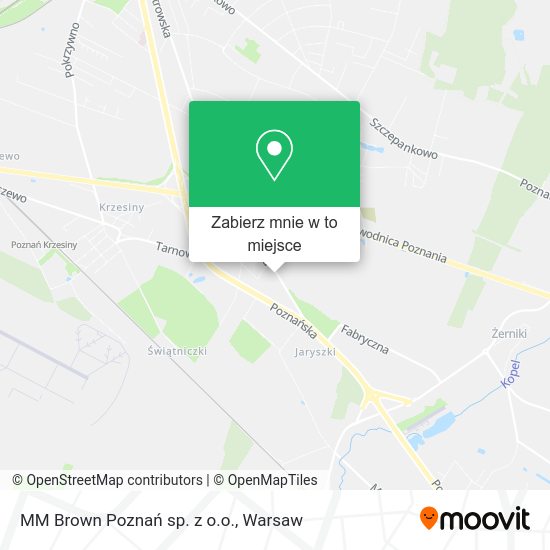 Mapa MM Brown Poznań sp. z o.o.