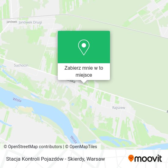 Mapa Stacja Kontroli Pojazdów - Skierdy