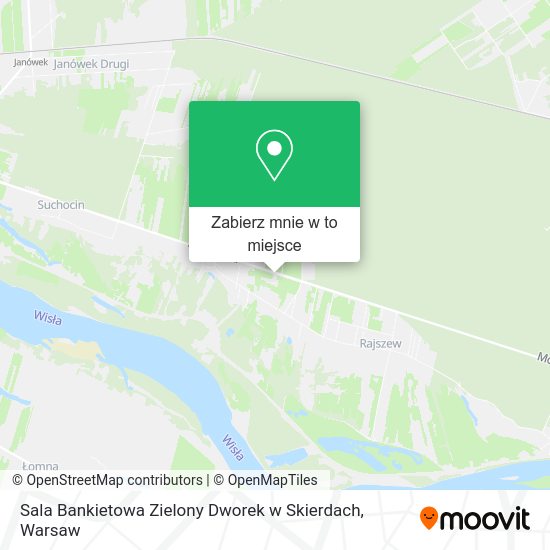 Mapa Sala Bankietowa Zielony Dworek w Skierdach