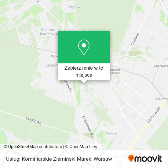 Mapa Usługi Kominiarskie Ziemiński Marek