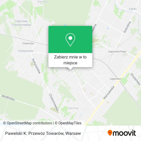 Mapa Pawelski K. Przewóz Towarów