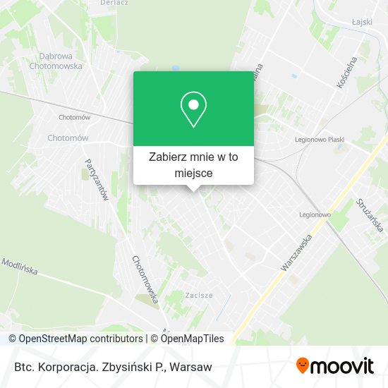 Mapa Btc. Korporacja. Zbysiński P.